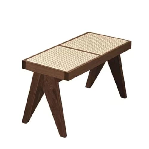 Mid Century End Of Bed Bench - Holz Eingangsbereich Essbank mit abgerundeten Ecken, Outdoor Ottomane, Robuste Konstruktion für Couch Foyer Flur Mid Century End Of Bed Bench - Holz Eingangsbereich Essbank mit abgerundeten Ecken, Outdoor Ottomane, Robuste Konstruktion für Couch Foyer Flur von Generisch