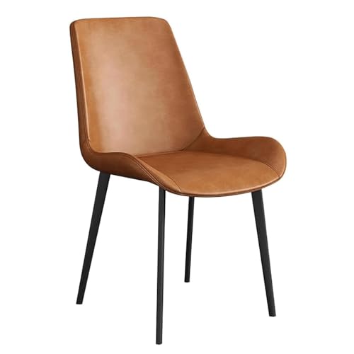 Mid-Century Moderne Esszimmerstühle 2er Set, Ergonomischer Sitz aus PU-Leder, Keine Armlehne, Beine aus Karbonstahl, Stilvolle Küchenmöbel, Bequeme Esszimmerstühle Mid-Century Moderne Esszimmerstühle 2er Set, Ergonomischer Sitz aus PU-Leder, Keine Armlehne, Beine aus Karbonstahl, Stilvolle Küchenmöbel, Bequeme Esszimmerstühle von Generisch