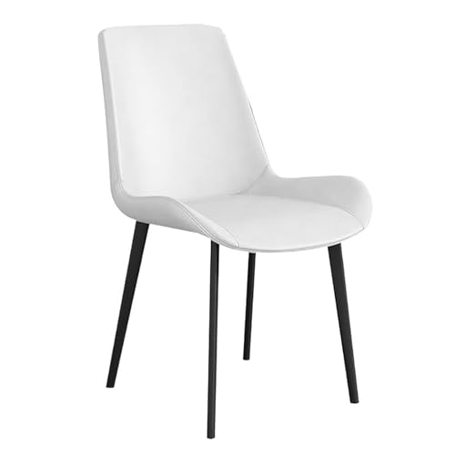 Mid-Century Moderne Esszimmerstühle 2er-Set, ergonomischer Sitz aus PU-Leder, keine Armlehne, Beine aus Karbonstahl, stilvolle Küchen- und Esszimmermöbel Mid-Century Moderne Esszimmerstühle 2er-Set, ergonomischer Sitz aus PU-Leder, keine Armlehne, Beine aus Karbonstahl, stilvolle Küchen- und Esszimmermöbel von Generisch