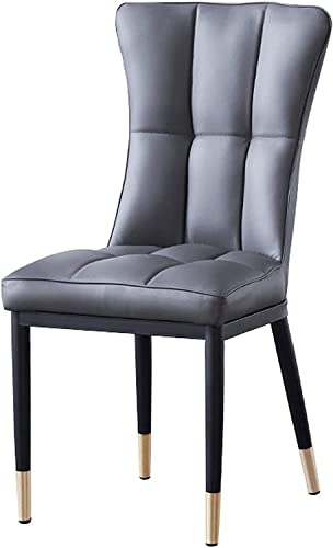 Mid Century Moderne Matte Leder Gepolstert Esszimmerstühle Metallbein Küchenstühle für Esszimmer Wohnzimmer Schlafzimmer 2er Set Mid Century Moderne Matte Leder Gepolstert Esszimmerstühle Metallbein Küchenstühle für Esszimmer Wohnzimmer Schlafzimmer 2er Set von Generisch
