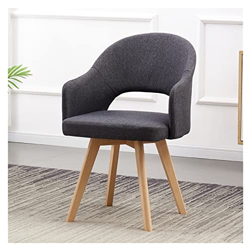 Mid Century Moderner Drehstuhl – gepolsterter Esszimmerstuhl mit gepolstertem Sitz und Beinen aus massivem Buchenholz für Büro oder Wohnzimmer Mid Century Moderner Drehstuhl – gepolsterter Esszimmerstuhl mit gepolstertem Sitz und Beinen aus massivem Buchenholz für Büro oder Wohnzimmer von Generisch
