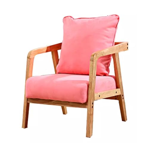 Mid Century Moderner Lazy Schaukelstuhl – Baumwoll-Leinen-Lounge-Sessel mit bequemem Kissen für Wohnzimmer, stilvolle und bequeme Sitzlösung von Generisch