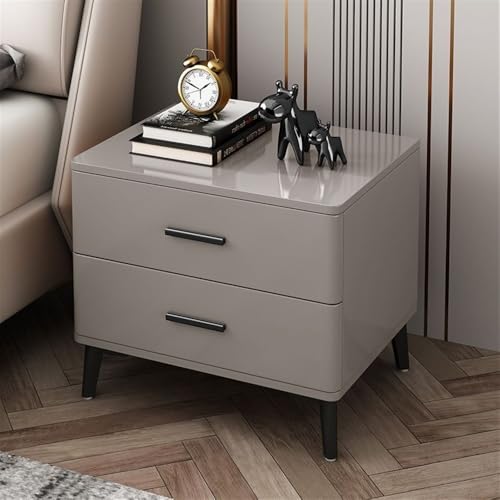 Mid Century Moderner Nachttisch, Minimalistischer Nachttisch mit 2 Schubladen, Kleiner Nachttisch für Schlafzimmer und Wohnzimmer von Generisch
