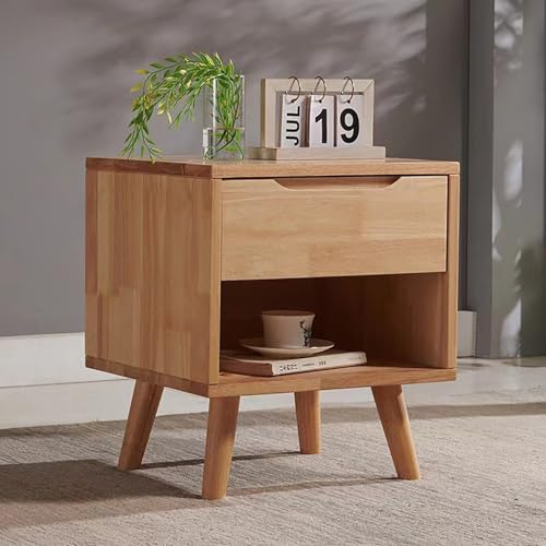 Mid Century Moderner Nachttisch aus Massivholz mit Schubladen – Stilvolle Kommode für Schlafzimmer, Wohnheim oder Wohnzimmer – Vielseitiger Nachttisch aus Holz mit einer Schublade Mid Century Moderner Nachttisch aus Massivholz mit Schubladen – Stilvolle Kommode für Schlafzimmer, Wohnheim oder Wohnzimmer – Vielseitiger Nachttisch aus Holz mit einer Schublade von Generisch