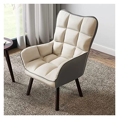 Mid Century Moderner Polstersessel mit Massivholzbeinen, hohe Rückenlehne, Lounge-Sessel für Wohnzimmer und Lesen, Orange von Generisch