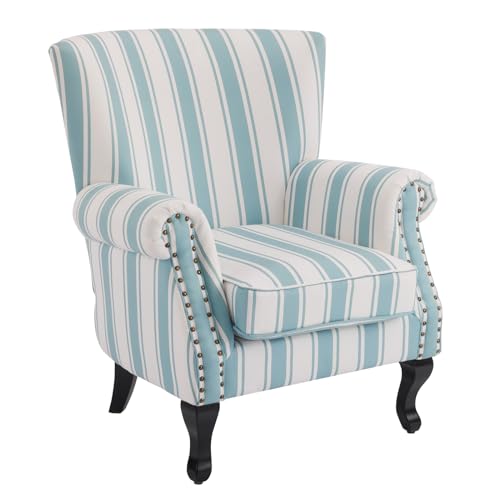 Mid Century Moderner Sessel, stilvoller Retro-Akzentstuhl mit Massivholzbeinen, ergonomische Rückenlehne und gepolsterter Stoffsitz, für Wohnzimmer oder Schlafzimmer Mid Century Moderner Sessel, stilvoller Retro-Akzentstuhl mit Massivholzbeinen, ergonomische Rückenlehne und gepolsterter Stoffsitz, für Wohnzimmer oder Schlafzimmer von Generisch