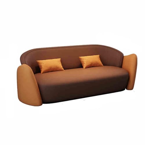 Mid Century Moderner Sessel in Orange für Wohnzimmer, Schlafzimmer oder Büro, bequemes Einzelsofa mit Armlehne, perfekt zum Lesen oder Entspannen Mid Century Moderner Sessel in Orange für Wohnzimmer, Schlafzimmer oder Büro, bequemes Einzelsofa mit Armlehne, perfekt zum Lesen oder Entspannen von Generisch
