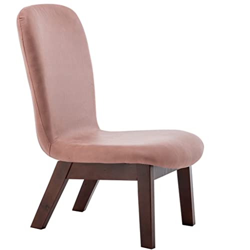 Mid Century Rosa Armlehnenloser Akzentstuhl für kleine Räume, gepolstert mit Holzrahmen, bequemer Wohnzimmerstuhl mit bequemer Rückenlehne, für Zuhause, Schlafzimmer oder Büro Mid Century Rosa Armlehnenloser Akzentstuhl für kleine Räume, gepolstert mit Holzrahmen, bequemer Wohnzimmerstuhl mit bequemer Rückenlehne, für Zuhause, Schlafzimmer oder Büro von Generisch