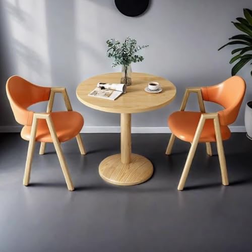 Mid Century Round Dining Table Set with Chairs Small Office Table & Chair Stylish Circle Table for Coffee Shop & Beauty Salon Metal Legs Modern Design Mid Century Round Dining Table Set with Chairs Small Office Table & Chair Stylish Circle Table for Coffee Shop & Beauty Salon Metal Legs Modern Design von Generisch