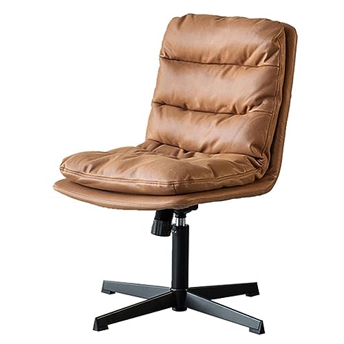 Midback Ergonomischer Bürostuhl aus PU-Leder, höhenverstellbar, Drehstuhl mit Kippfunktion, Chefsessel für Wohnzimmer und Schlafzimmer von Generisch