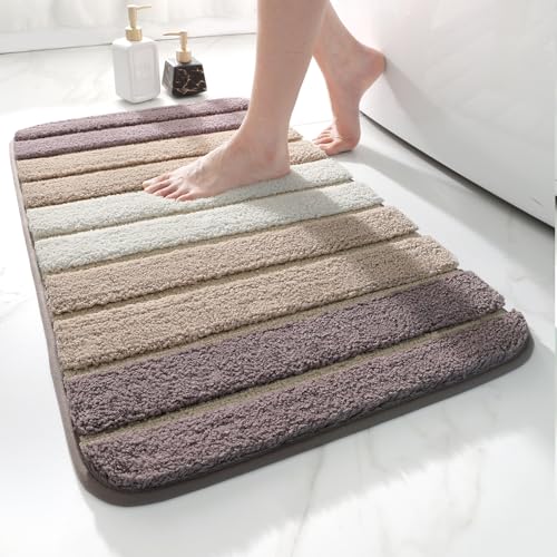 Mikrofaser-Badematte, extra weich, saugfähig, rutschfest, waschbar, für Duschboden und Badezimmer, Dekoration, 40 x 60 cm, Grau Mikrofaser-Badematte, extra weich, saugfähig, rutschfest, waschbar, für Duschboden und Badezimmer, Dekoration, 40 x 60 cm, Grau von Generisch