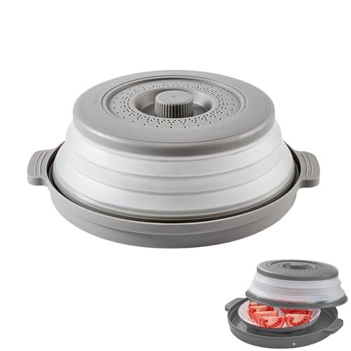 Mikrowellen Abdeckung Faltbar Abdeckhaube, Faltbare Mikrowellen Abdeckung, Deckel für Mikrowelle, Abdeckhaube Mikrowellen mit Sieb für die Mikrowelle, mit Dampflöchern für Obst und Gemüse/Mikrowelle Mikrowellen Abdeckung Faltbar Abdeckhaube, Faltbare Mikrowellen Abdeckung, Deckel für Mikrowelle, Abdeckhaube Mikrowellen mit Sieb für die Mikrowelle, mit Dampflöchern für Obst und Gemüse/Mikrowelle von Generisch