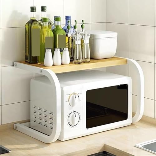 Mikrowellen-Regal, Küchenarbeitsplatten-Organizer, Regale, Heimbüro, Desktop-Druckerständer, bietet Stauraum, geeignet für verschiedene Geräte Mikrowellen-Regal, Küchenarbeitsplatten-Organizer, Regale, Heimbüro, Desktop-Druckerständer, bietet Stauraum, geeignet für verschiedene Geräte von Generisch