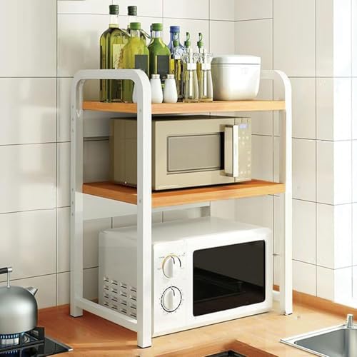 Mikrowellen-Regal, Küchenarbeitsplatten-Organizer, Regale, Heimbüro, Desktop-Druckerständer, bietet Stauraum, geeignet für verschiedene Geräte Mikrowellen-Regal, Küchenarbeitsplatten-Organizer, Regale, Heimbüro, Desktop-Druckerständer, bietet Stauraum, geeignet für verschiedene Geräte von Generisch