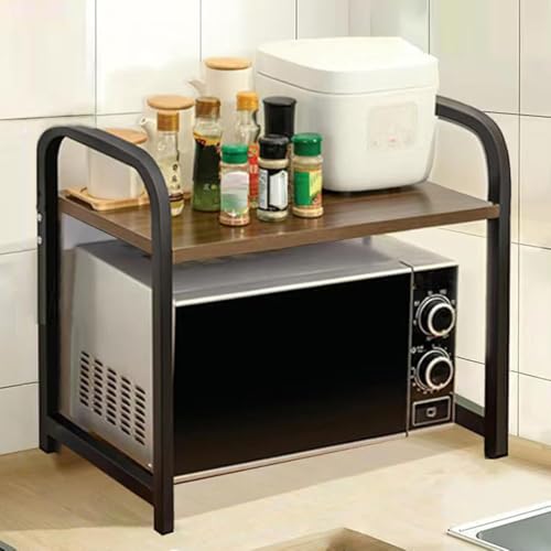 Mikrowellen-Regal, Küchenarbeitsplatten-Organizer, Regale, Heimbüro, Desktop-Druckerständer, bietet Stauraum, geeignet für verschiedene Geräte Mikrowellen-Regal, Küchenarbeitsplatten-Organizer, Regale, Heimbüro, Desktop-Druckerständer, bietet Stauraum, geeignet für verschiedene Geräte von Generisch