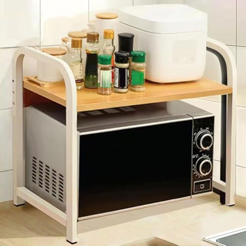 Mikrowellen-Regal, Küchenarbeitsplatten-Organizer, Regale, Heimbüro, Desktop-Druckerständer, bietet Stauraum, geeignet für verschiedene Geräte Mikrowellen-Regal, Küchenarbeitsplatten-Organizer, Regale, Heimbüro, Desktop-Druckerständer, bietet Stauraum, geeignet für verschiedene Geräte von Generisch