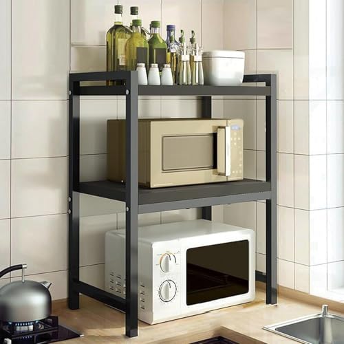 Mikrowellen-Regal, Küchenarbeitsplatten-Organizer, Regale, Heimbüro, Desktop-Druckerständer, bietet Stauraum, geeignet für verschiedene Geräte Mikrowellen-Regal, Küchenarbeitsplatten-Organizer, Regale, Heimbüro, Desktop-Druckerständer, bietet Stauraum, geeignet für verschiedene Geräte von Generisch