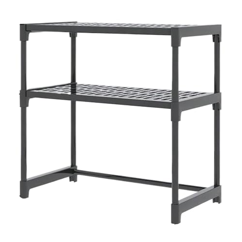 Mikrowellenständer mit Speicher | Organisierte Küchenlösung raumsparende Mehrschicht-Ofen-Rack-Arbeitsplattenorganisator für Mikrowellen, Küchenutensilien, kleine Wohnung, Wohnheim oder Haushaltsräume Mikrowellenständer mit Speicher | Organisierte Küchenlösung raumsparende Mehrschicht-Ofen-Rack-Arbeitsplattenorganisator für Mikrowellen, Küchenutensilien, kleine Wohnung, Wohnheim oder Haushaltsräume von Generisch