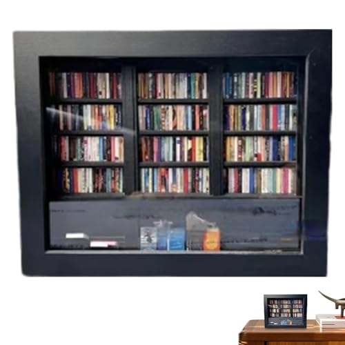 Mini Bücherregal Möbel, Fidget Miniatur Bücherregal Möbel, Beruhigende Holz Dekofigur Für Kinder Jugendliche Erwachsene Studenten Buchliebhaber Mini Bücherregal Möbel, Fidget Miniatur Bücherregal Möbel, Beruhigende Holz Dekofigur Für Kinder Jugendliche Erwachsene Studenten Buchliebhaber von Generisch