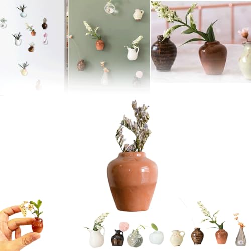 Mini-Vasen-Magnete, Vasen-Kühlschrank-Magnete, Keramik-Blumentopf-Kühlschrank-Magnet, Keramikvase, Kühlschrankmagnete, 3D-Vasen-Magnet-Set, Simulations-Mini-Vase, Kühlschrankmagnet, für Küche, Haus, Mini-Vasen-Magnete, Vasen-Kühlschrank-Magnete, Keramik-Blumentopf-Kühlschrank-Magnet, Keramikvase, Kühlschrankmagnete, 3D-Vasen-Magnet-Set, Simulations-Mini-Vase, Kühlschrankmagnet, für Küche, Haus, von Generisch