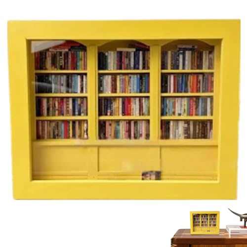 Miniatur BücherDeko,Miniatur Bibliothek Möbel BücherDeko | Beruhigender Begleiter Wohnaccessoire Holz Deko für Schreibtisch Nachttisch Arbeitszimmer Miniatur BücherDeko,Miniatur Bibliothek Möbel BücherDeko | Beruhigender Begleiter Wohnaccessoire Holz Deko für Schreibtisch Nachttisch Arbeitszimmer von Generisch