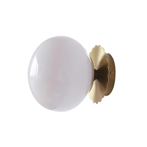 Minimalistische moderne cremefarbene Glas-Wandleuchte – stilvolle Kunst-Leuchte für Wohnzimmer, Kinderzimmer und Flur – elegante Heimbeleuchtung Dekor von Generisch