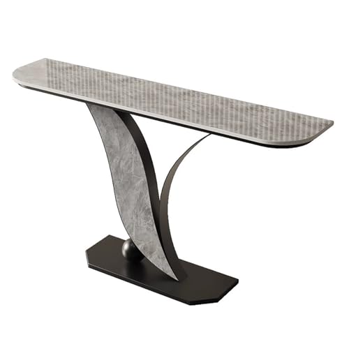 Minimalistischer Eingangstisch mit Felsplatte – 99,8 cm langer Konsolentisch für Flur, Wohnzimmer oder Schlafzimmer – stilvolles Gold- und Schwarz-Design Minimalistischer Eingangstisch mit Felsplatte – 99,8 cm langer Konsolentisch für Flur, Wohnzimmer oder Schlafzimmer – stilvolles Gold- und Schwarz-Design von Generisch