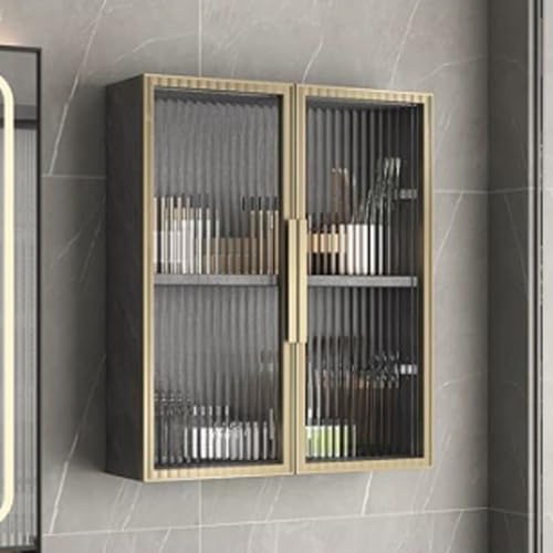 Minimalistischer Wandschrank aus Massivholz mit gehärtetem Glas – elegante Aufbewahrungslösung für Badezimmer, Küche, Schlafzimmer, Wohnzimmer Minimalistischer Wandschrank aus Massivholz mit gehärtetem Glas – elegante Aufbewahrungslösung für Badezimmer, Küche, Schlafzimmer, Wohnzimmer von Generisch