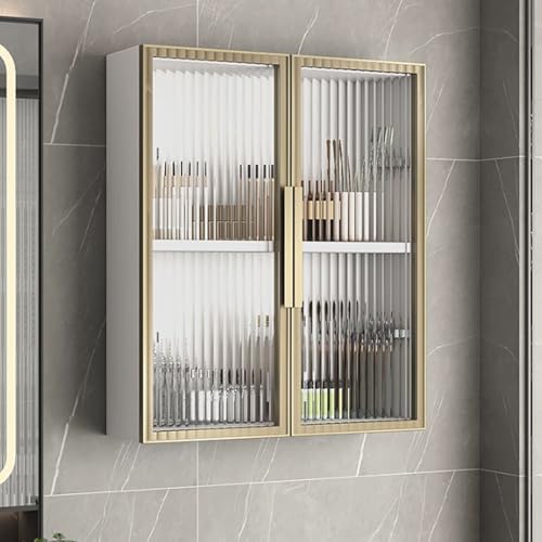 Minimalistischer Wandschrank aus Massivholz mit gehärtetem Glas – elegante Aufbewahrungslösung für Badezimmer, Küche, Schlafzimmer, Wohnzimmer Minimalistischer Wandschrank aus Massivholz mit gehärtetem Glas – elegante Aufbewahrungslösung für Badezimmer, Küche, Schlafzimmer, Wohnzimmer von Generisch