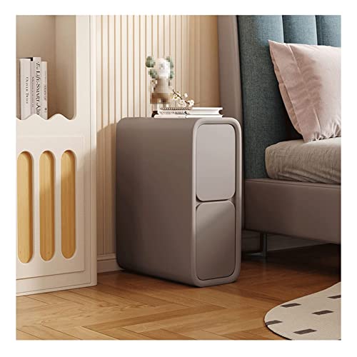Minimalistischer schmaler Nachttisch mit 2 Schubladen – schlanker Nachttisch aus Mikrofaser-Leder für kleine Räume, stilvoller Sofa-Beistelltisch & Schlafzimmerschrank Minimalistischer schmaler Nachttisch mit 2 Schubladen – schlanker Nachttisch aus Mikrofaser-Leder für kleine Räume, stilvoller Sofa-Beistelltisch & Schlafzimmerschrank von Generisch