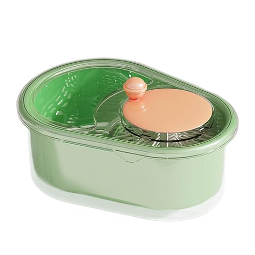 Mixer zur Reinigung von – Salat-Sieb | Tragbarer rotierender Gemüseschneider | Tragbare Obstreinigungsschalen | Manuelle Salatschleuder | Sc Korb von Generisch