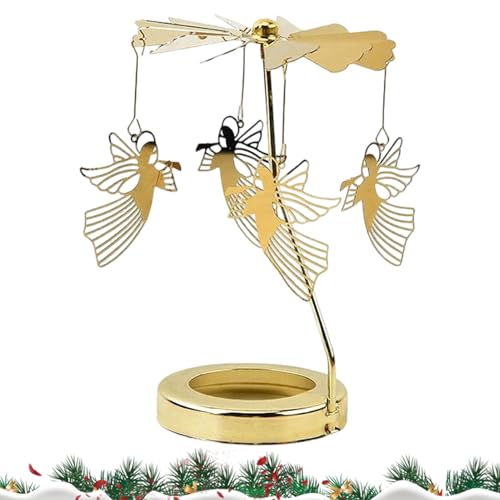 Mobile Karussell, Weihnachtskerzenständer, Karussell-Kerzenhalter, Heimdekoration für Esszimmer, Regal, Schreibtisch, Meditation, Arbeitszimmer, Schlafzimmer, Wohnzimmer, Küche, Geburtstage, Bar Mobile Karussell, Weihnachtskerzenständer, Karussell-Kerzenhalter, Heimdekoration für Esszimmer, Regal, Schreibtisch, Meditation, Arbeitszimmer, Schlafzimmer, Wohnzimmer, Küche, Geburtstage, Bar von Generisch