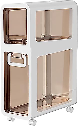 Mobiler Aufbewahrungsschrank mit 2/3/4/5 Schubladen mit Rollen – wasserdichter kleiner Badezimmernizer, Toilettenpapierhalter mit großer Kapazität für schmale Räume, ideal für kompakte Badezimmer. von Generisch