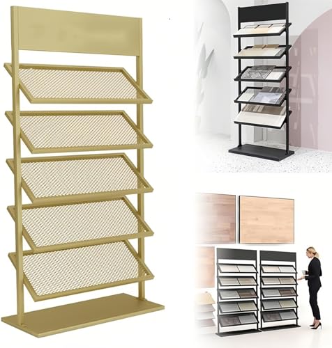 Mobiler Präsentationsständer mit 5 Ebenen, robustes Rollregal für Bodenbeläge, Proben und Designstudio-Organisation Mobiler Präsentationsständer mit 5 Ebenen, robustes Rollregal für Bodenbeläge, Proben und Designstudio-Organisation von Generisch