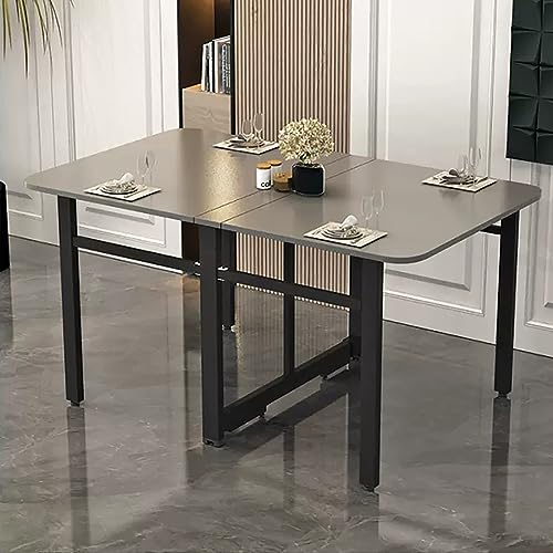 ModernDropLeafEsszimmertischPlatzsparend Klappbar und erweiterbar Küchentisch für kleine Räume Perfekt für Esszimmer und Schlafzimmer Stilvolles, handfunktionales Design von Generisch