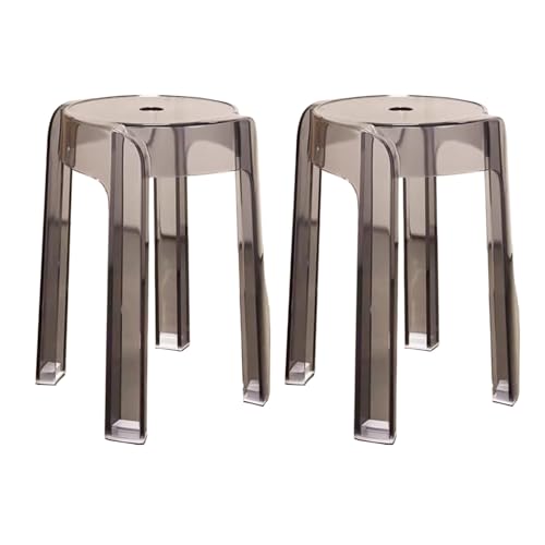 Moderne Acrylstühle 2er Set, stapelbar mit stabiler Tragfähigkeit, Glatte Kanten für Küche, Esszimmer, Bar oder Café Moderne Acrylstühle 2er Set, stapelbar mit stabiler Tragfähigkeit, Glatte Kanten für Küche, Esszimmer, Bar oder Café von Generisch