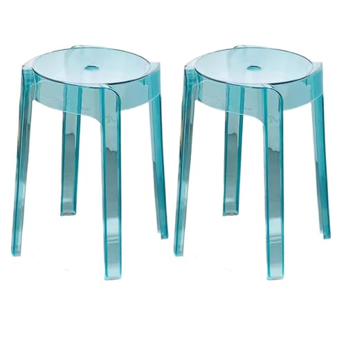 Moderne Acrylstühle 2er Set, stapelbar mit stabiler Tragfähigkeit, Glatte Kanten für Küche, Esszimmer, Bar oder Café Moderne Acrylstühle 2er Set, stapelbar mit stabiler Tragfähigkeit, Glatte Kanten für Küche, Esszimmer, Bar oder Café von Generisch
