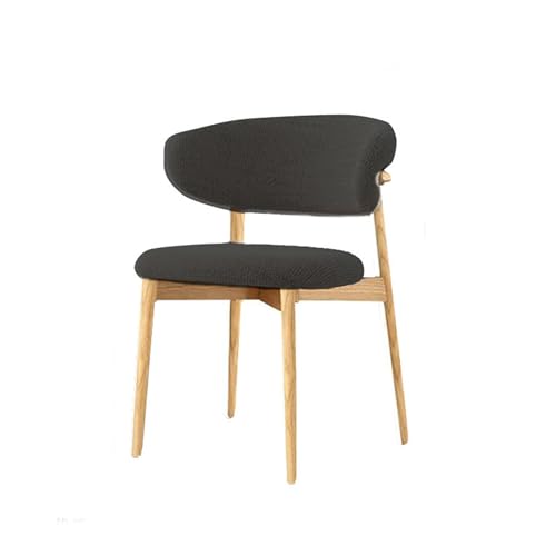 Moderne Akzentstühle 4er Set - Polsterstühle Esszimmerstühle mit Leinen und Holzbeinen für Küche & Wohnzimmer - Stilvolle Armlehnenstühle, Schwarz Moderne Akzentstühle 4er Set - Polsterstühle Esszimmerstühle mit Leinen und Holzbeinen für Küche & Wohnzimmer - Stilvolle Armlehnenstühle, Schwarz von Generisch