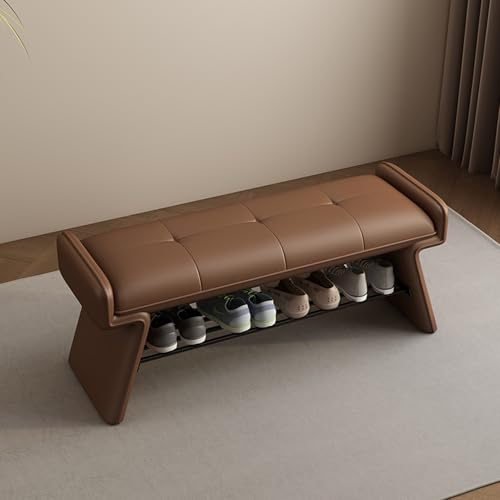 Moderne Aufbewahrungsbank mit gepolstertem Kissen, Schuhregal für Eingangsbereich, Schlafzimmer und Wohnzimmer, groß, 80 cm, Kaffee-Ende des Bettes, Sitz- und Aufbewahrungslösung Moderne Aufbewahrungsbank mit gepolstertem Kissen, Schuhregal für Eingangsbereich, Schlafzimmer und Wohnzimmer, groß, 80 cm, Kaffee-Ende des Bettes, Sitz- und Aufbewahrungslösung von Generisch