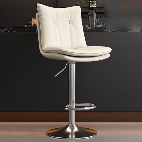 Moderne Barhocker, drehbar, Thekenhöhe, Leder, gepolsterte Stühle mit Metallbeinen, für Esszimmer, Café Moderne Barhocker, drehbar, Thekenhöhe, Leder, gepolsterte Stühle mit Metallbeinen, für Esszimmer, Café von Generisch
