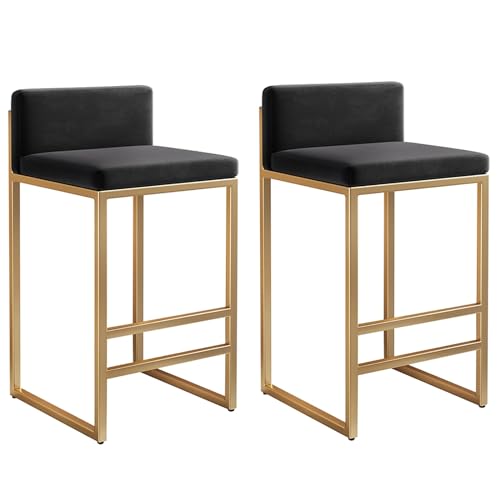 Moderne Barhocker 2er Set mit Rückenstütze ideal für Kücheninsel, Esszimmer und Thekensitze Moderne Barhocker 2er Set mit Rückenstütze ideal für Kücheninsel, Esszimmer und Thekensitze von Generisch