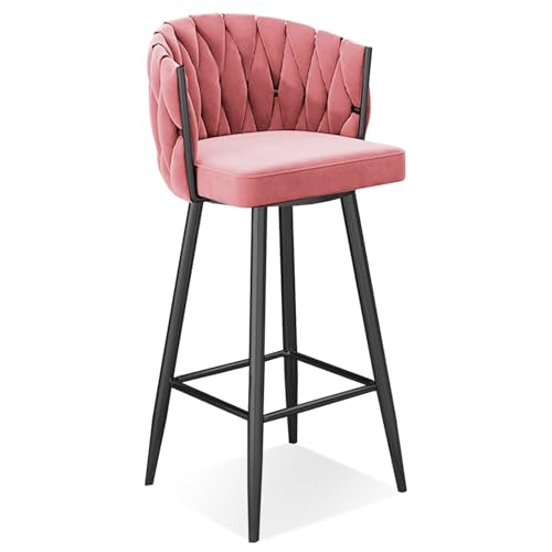 Moderne Barhocker 4er Set mit gewebter Rückenlehne, 360° drehbar, Polstersitzfläche für Küche und Bar, bequeme Fußstütze inklusive Moderne Barhocker 4er Set mit gewebter Rückenlehne, 360° drehbar, Polstersitzfläche für Küche und Bar, bequeme Fußstütze inklusive von Generisch