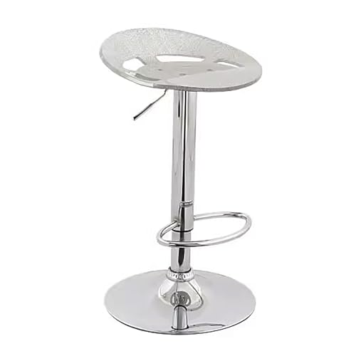 Moderne Barhocker – Barstühle aus Acryl, Thekenhöhe, drehbar, frei heben und senken, perfekt für Esszimmer, Pub, Café von Generisch
