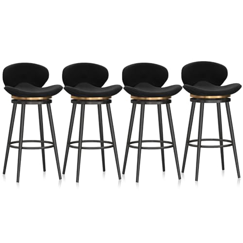 Moderne Barhocker aus Samt – gepolstertes Thekenhocker-Set mit Metallrahmen für Kücheninsel oder Kneipe Moderne Barhocker aus Samt – gepolstertes Thekenhocker-Set mit Metallrahmen für Kücheninsel oder Kneipe von Generisch