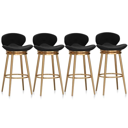 Moderne Barhocker aus Samt – gepolstertes Thekenhocker-Set mit Metallrahmen für Kücheninsel oder Kneipe Moderne Barhocker aus Samt – gepolstertes Thekenhocker-Set mit Metallrahmen für Kücheninsel oder Kneipe von Generisch