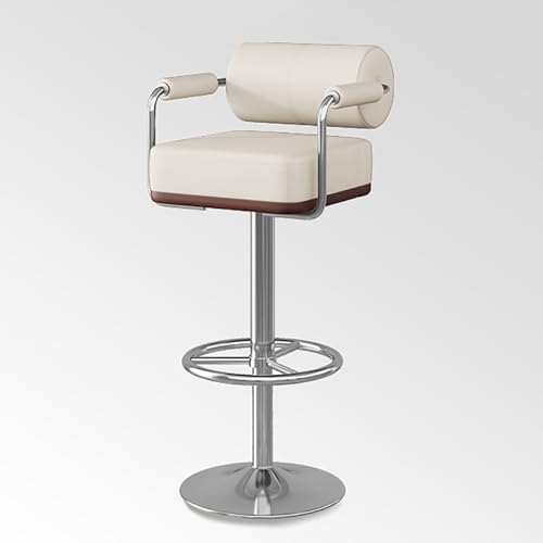 Moderne Barstuhl Drehbar mit hoher Rückenlehne, einfache Montage für Küche, Esszimmer, Bartheke von Generisch