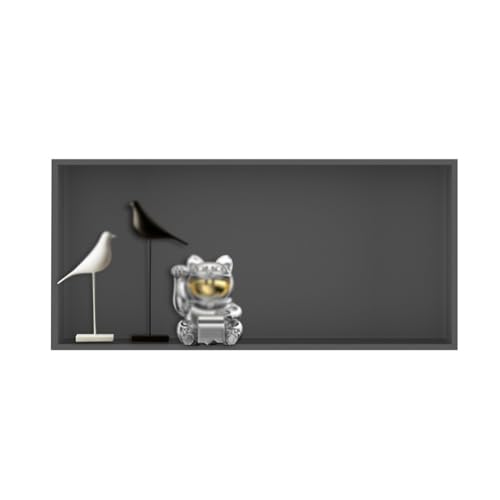 Moderne Edelstahl-Duschregale, wasserdicht und einfache Installation, versenkte Wandregale für Badezimmer, keine Fliesen erforderlich, Grau, 60 x 32 x 12,5 cm Moderne Edelstahl-Duschregale, wasserdicht und einfache Installation, versenkte Wandregale für Badezimmer, keine Fliesen erforderlich, Grau, 60 x 32 x 12,5 cm von Generisch