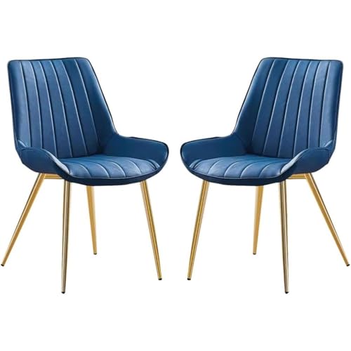 Moderne Esszimmerstühle 2er Set, stabile Metallbeine mit PU-Leder-Polsterung für Küche, Wohnzimmer und Lounge Moderne Esszimmerstühle 2er Set, stabile Metallbeine mit PU-Leder-Polsterung für Küche, Wohnzimmer und Lounge von Generisch