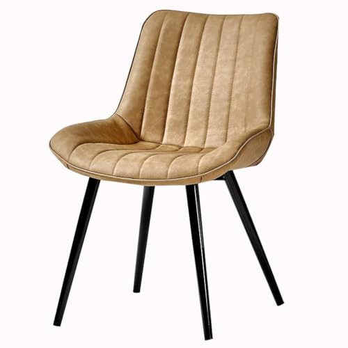 Moderne Esszimmerstühle 2er Set, wasserdichtes PU-Leder mit Metallbeinen, Mid-Century Stil für Küche und Wohnzimmer von Generisch
