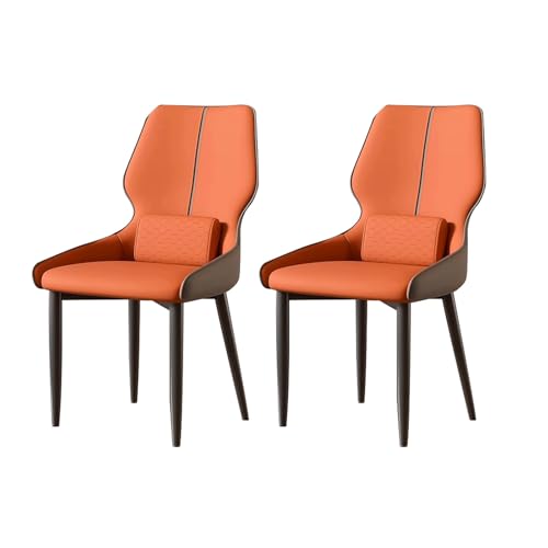 Moderne Esszimmerstühle 2er Set Gepolsterter Kunstleder Küchenstühle mit Rückenlehne Armloses Design Metallbeine Stilvolle Esszimmermöbel Moderne Esszimmerstühle 2er Set Gepolsterter Kunstleder Küchenstühle mit Rückenlehne Armloses Design Metallbeine Stilvolle Esszimmermöbel von Generisch